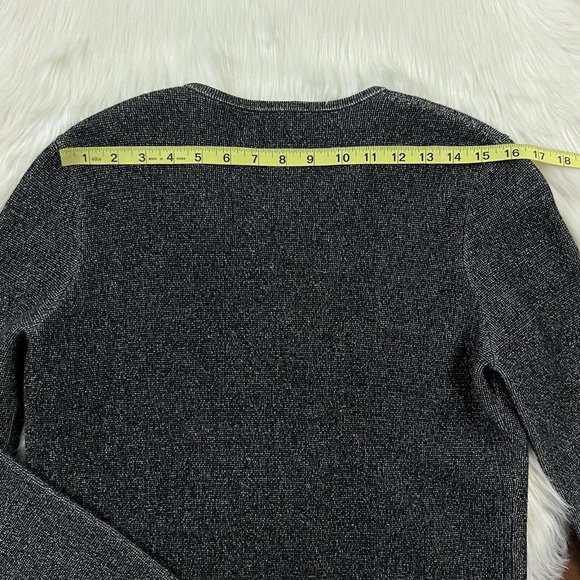 Theory Size Medium Lioralee‎ Prosecco Stretch Knit Crop Asymmetrical Zip Jacket - Picture 7 of 9